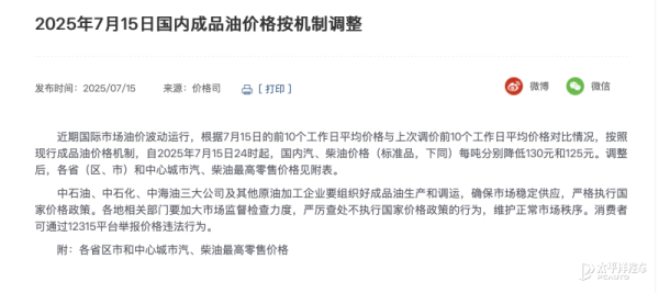 粤有钱配资 油价将迎来下跌 92号汽油下调0.10元/升